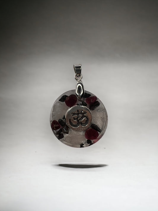 Orgonite Jewelry Pendant - OM